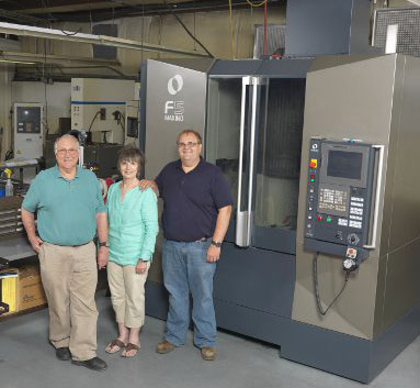 Blair Family in front of a Makino F5